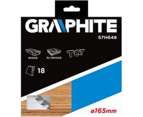 Диск отрезной (165x30 мм; 18 зубьев) GRAPHITE 57H648 – изображение 2