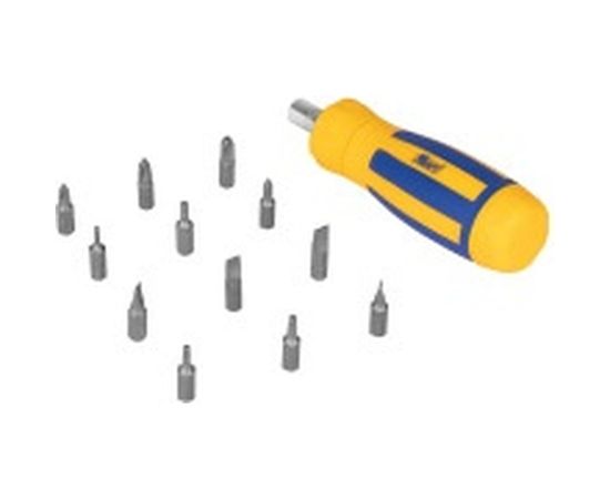 Реверсивная отвертка с битами 12 предметов KRAFT KT 700406 – изображение 2