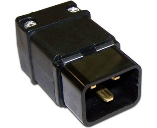 Электрическая кабельная вилка LANMASTER IEC 60320, C20 16A 250V, разборная, черная, LAN-IEC-320-C20 – изображение 2