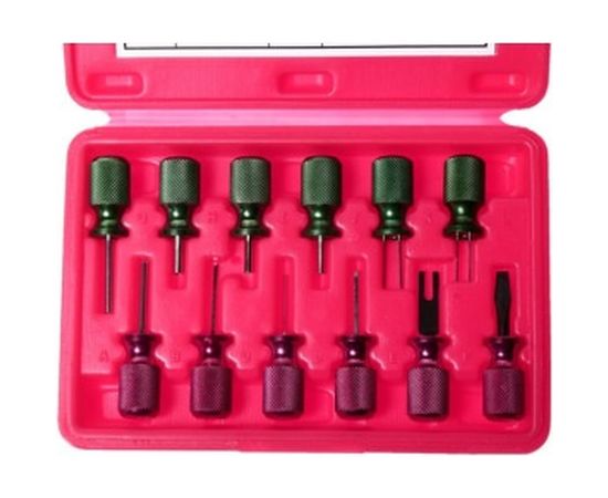 Набор инструментов для ремонта автоэлектропроводки (12 предметов в кейсе) JTC 1529 – изображение 2