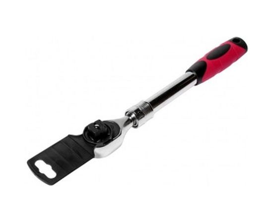 Трещотка 72-зубцовая с телескопической резиновой рукояткой (1/2”, 305-405 мм) JTC 5027 – изображение 2