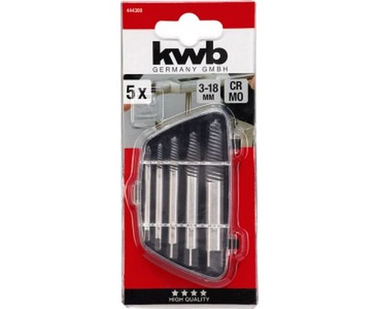Набор экстракторов 5шт KWB 4443-00 – изображение 2