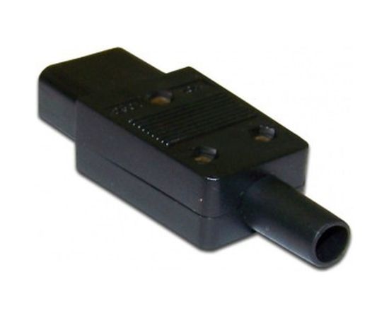 Электрическая кабельная розетка LANMASTER 10A, 250V, разборная, черная LAN-IEC-320-C13 – изображение 2