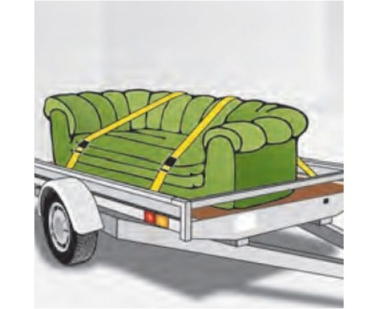 Стяжной ремень с храповиком, 5м, 2шт. KWB 7720-25 – изображение 2