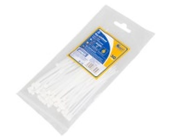 Нейлоновый хомут KRAFT 2.5х100, белый, уп-ка 50 шт KT 880600 – изображение 2