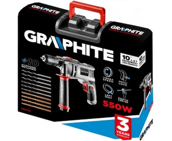 Ударная дрель GRAPHITE 58G735 – изображение 3