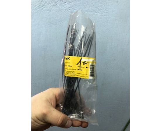 Хомут IEK 2.5х200 нейл. черн. уп.100шт ИЭК UHH32-D025-200-100 – изображение 3