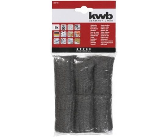Стальная шерсть KWB мелкозернистая, 6шт 0897-00 – изображение 2