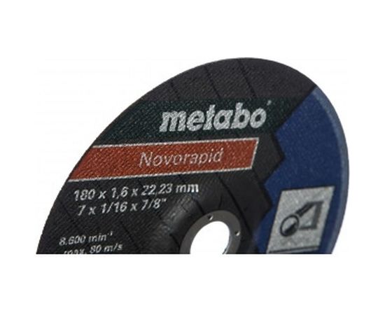 Круг отрезной по металлу Novorapid (180x1.6x22.2 мм) Metabo 616508000 – изображение 2