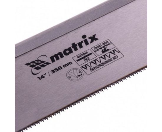 Обушковая пила по дереву для стусла MATRIX 350 мм, двухкомпонентная рукоятка 23148 – изображение 2