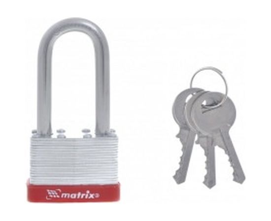 Навесной замок MATRIX 50 мм удлиненная дужка 91809 – изображение 2