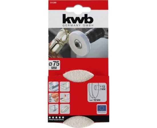 Круг полировальный (75 мм) KWB 5113-00 – изображение 2