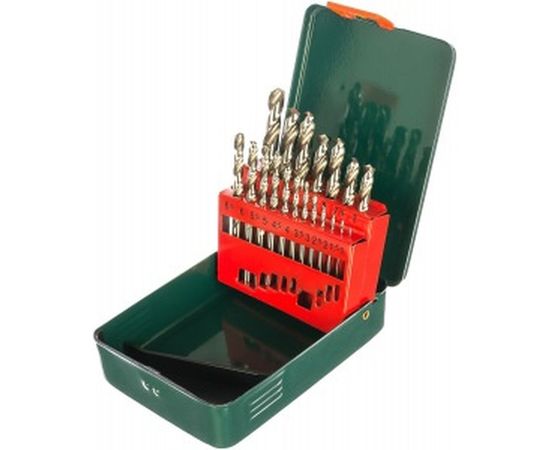 Набор сверл в металлической коробке (19 шт.; 1-10 мм, HSS-G) Metabo 627153000 – изображение 2