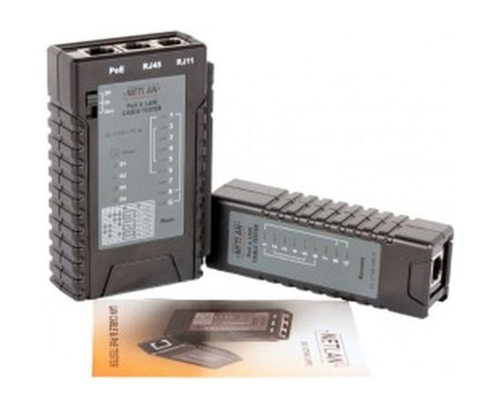 Кабельный тестер NETLAN RJ45, RJ12, RJ11, PoE EC-CT4511PE – изображение 2