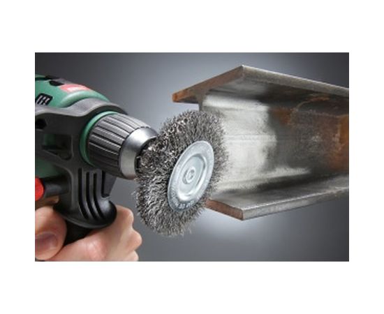 Щетка плоская (100 мм; хвостовик 6 мм; грубая) KWB 6074-30 – изображение 2