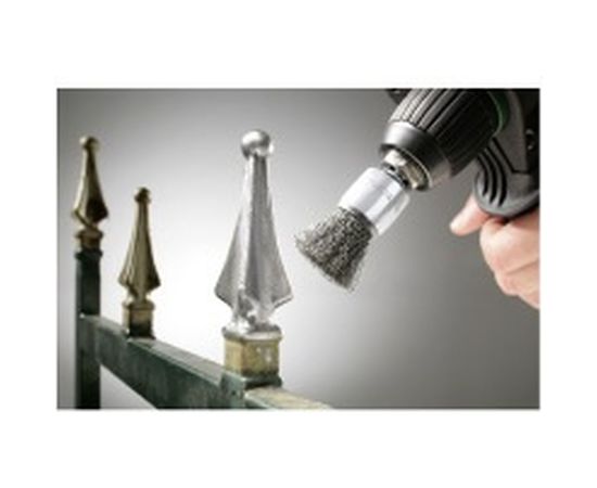 Щетка чашечная (25 мм; хвостовик 6 мм; грубая) KWB 6080-30 – изображение 2