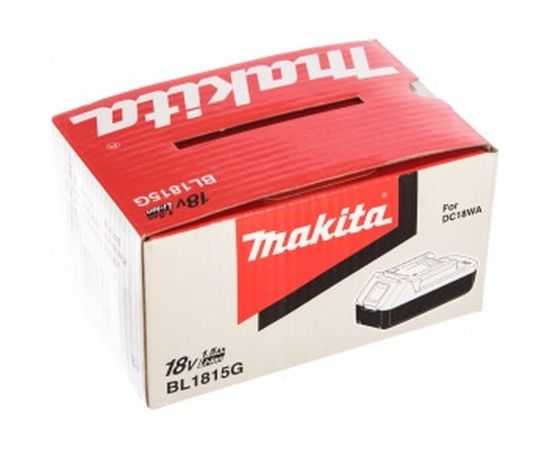 Аккумулятор 18 В; 1,5 А*ч; Li-Ion BL1815G Makita 198186-3 – изображение 3