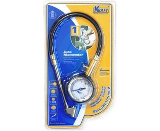 Аналоговый манометр со шлангом KRAFT KT 830003 – изображение 3