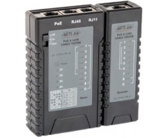 Кабельный тестер NETLAN RJ45, RJ12, RJ11, PoE EC-CT4511PE – изображение 3