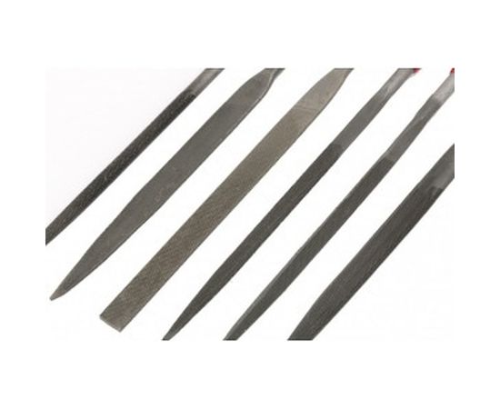 Набор надфилей 160х4мм, 6шт, обрезиненные рукоятки MATRIX 15816 – изображение 3