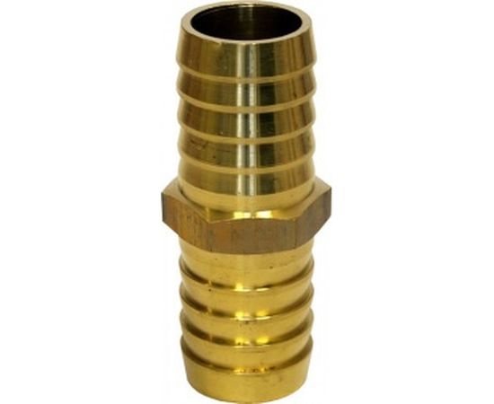 Адаптер соединитель шлангов ёлочка (19 - 19 мм; латунь) QUATTRO ELEMENTI 771-947 – изображение 2