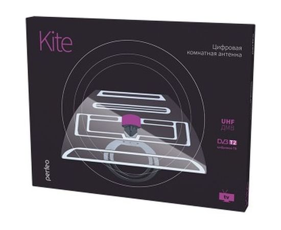 Телевизионная антенна Perfeo KITE активная, встроенный усилитель, питание от ресивера 5V DVB-T2 30010607 – изображение 2