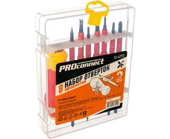 Набор отверток PROCONNECT 8 предметов 12-4773 – изображение 3