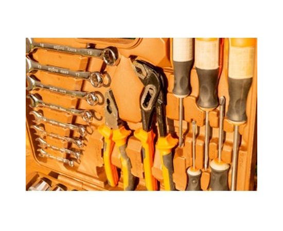 Универсальный набор инструмента 1/2"DR и 1/4"DR с 12-гранными головками 1/2"DR, 77 шт OMBRA OMT77S12 – изображение 4