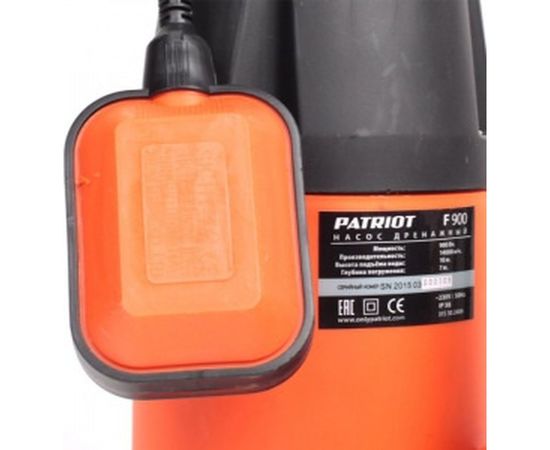 Дренажный насос PATRIOT F 900 – изображение 4