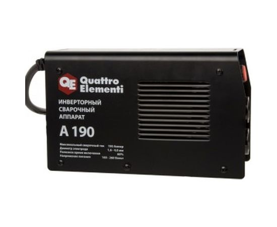 Инверторный аппарат электродной сварки QUATTRO ELEMENTI A 190 248-528 – изображение 4