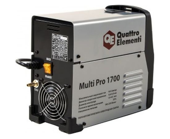Аппарат полуавтоматической сварки, инвертор Multi Pro 1700 165A QUATTRO ELEMENTI 790-052 – изображение 4