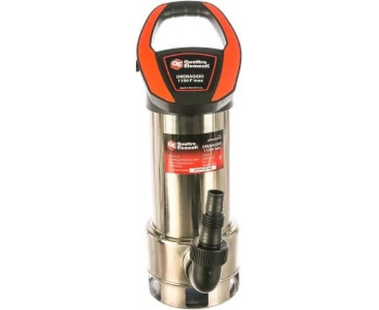 Дренажный насос QUATTRO ELEMENTI Drenaggio 1100 F Inox 770-742 – изображение 6