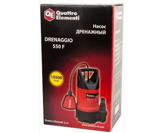 Дренажный насос QUATTRO ELEMENTI Drenaggio 550 F 770-711 – изображение 7