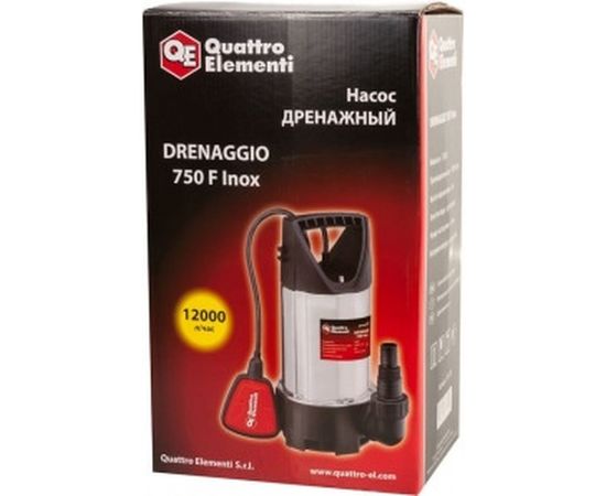 Дренажный насос QUATTRO ELEMENTI Drenaggio 750 F Inox 770-728 – изображение 8