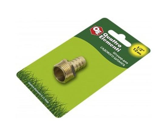 Штуцер для шланга 1/2" х 12 мм QUATTRO ELEMENTI 771-824 – изображение 2
