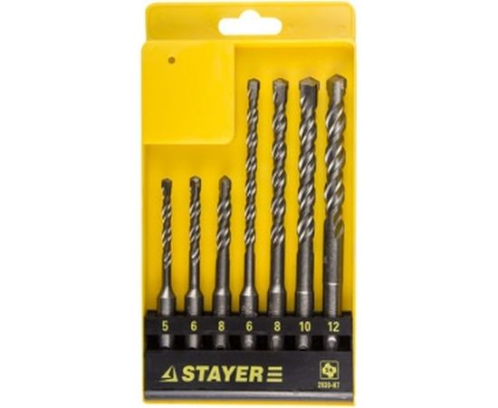 Набор буров (SDS-plus; 7 шт.) по бетону STAYER 2930-H7 – изображение 2