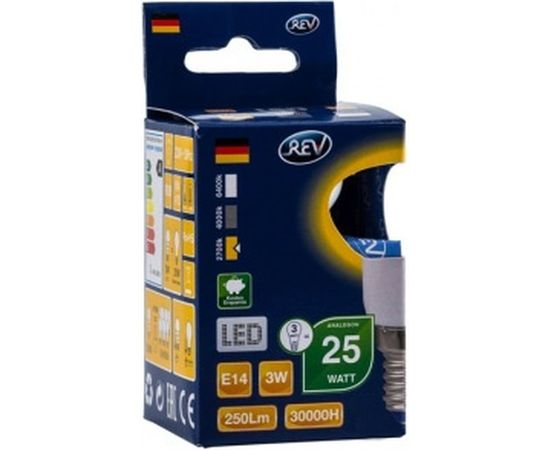 Светодиодная лампа LED R39 Е14 3W 250Лм, 2700K, теплый свет REV 32361 7 – изображение 2