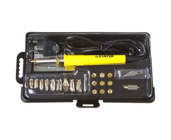 Прибор для выжигания 3в1, с набором насадок 20шт STAYER PROFESSIONAL 45227 – изображение 2