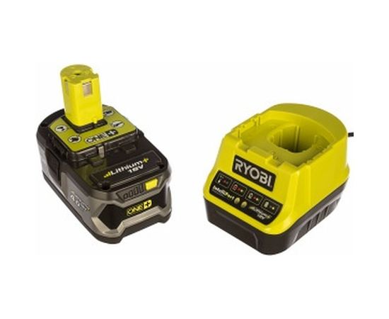 Набор Ryobi ONE+ RC18120-140 5133003360 аккумулятор (18 В; 4.0 A*ч; Li-Ion) и зарядное устройство RC18120 – изображение 2