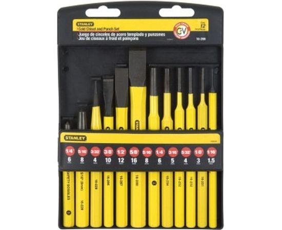 Набор слесарных бородков и зубил 12шт Stanley 4-18-299 – изображение 2