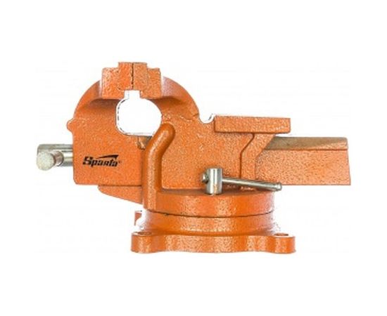 Слесарные поворотные тиски 125 мм с наковальней SPARTA 186255 – изображение 2