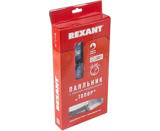 Паяльник с плоским нагревателем ТОПОР 300Вт REXANT ZD-715 12-0188 – изображение 2
