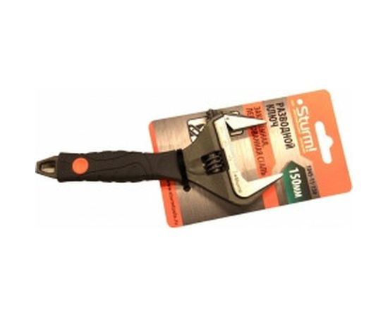 Разводной ключ Sturm 150 мм обрезиненная рукоятка 1045-11-150 – изображение 2