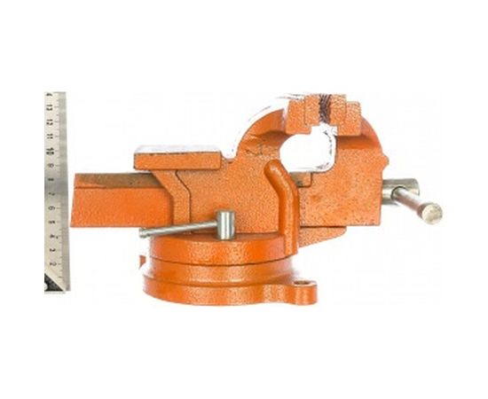 Слесарные поворотные тиски 125 мм с наковальней SPARTA 186255 – изображение 3