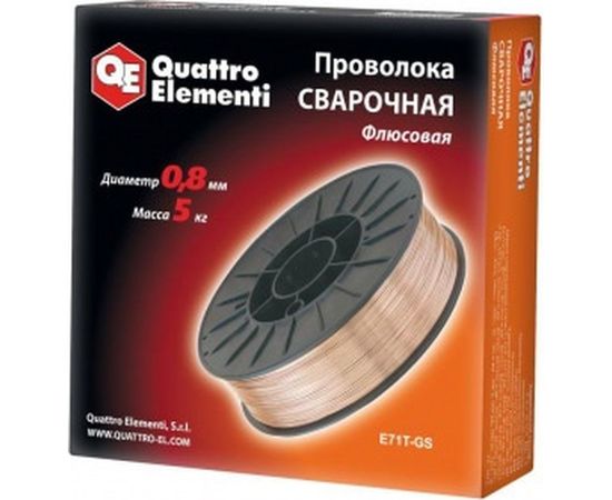 Проволока сварочная флюсовая (5 кг; 0.8 мм) QUATTRO ELEMENTI 770-377 – изображение 3