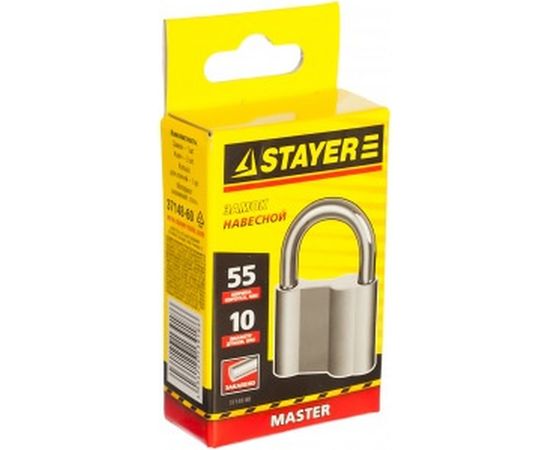 Навесной замок 55 мм STAYER MASTER 37148-60 – изображение 3