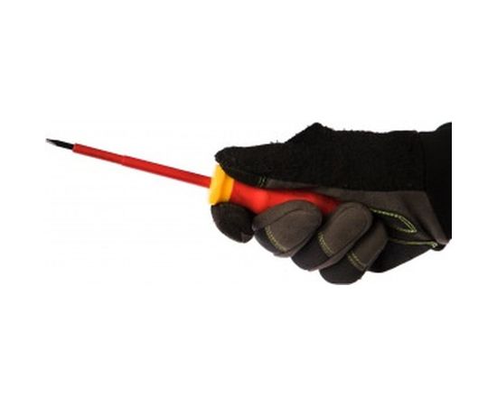 Диэлектрическая шлицевая отвертка SHTOK 1000В 4.0x100 мм 09201 – изображение 3