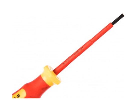 Диэлектрическая шлицевая отвертка SHTOK 1000В 4.0x100 мм 09201 – изображение 4