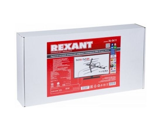 Наружная активная антенна для цифрового телевидения REXANT DVB-T2 RX-411 34-0411 – изображение 4