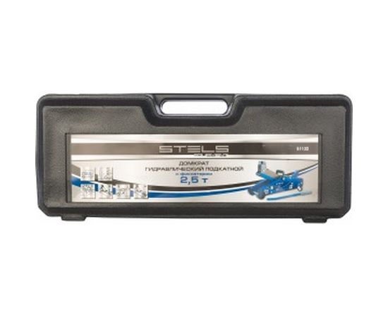 Гидравлический подкатной домкрат с фиксатором 2.5 т STELS SAFETY PIN 51132 – изображение 5